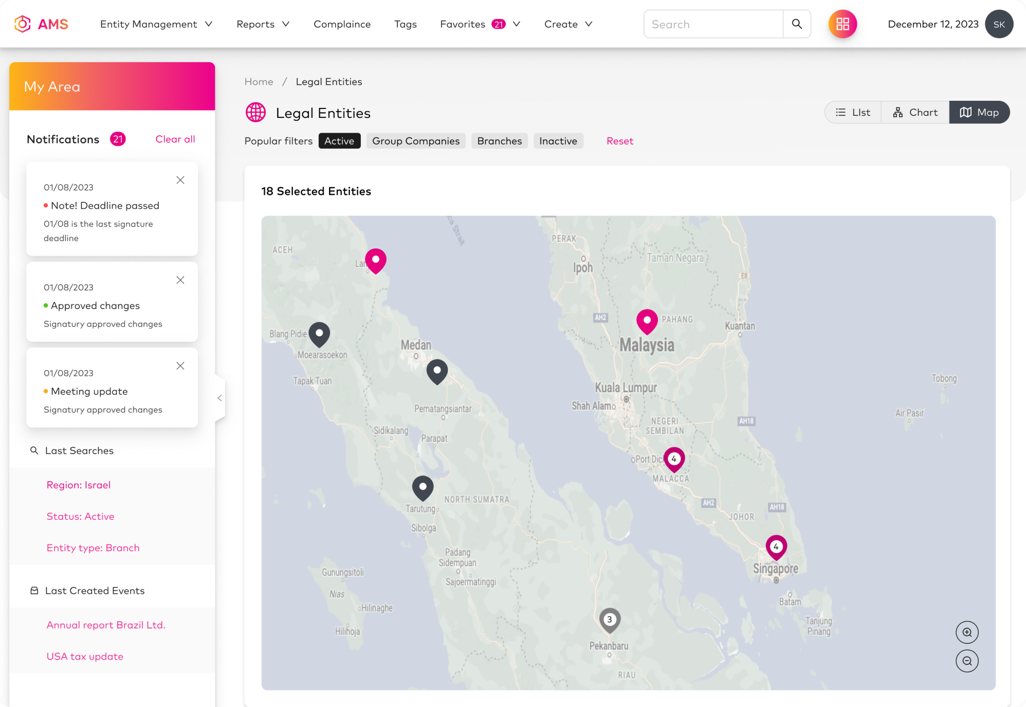 Global Map View